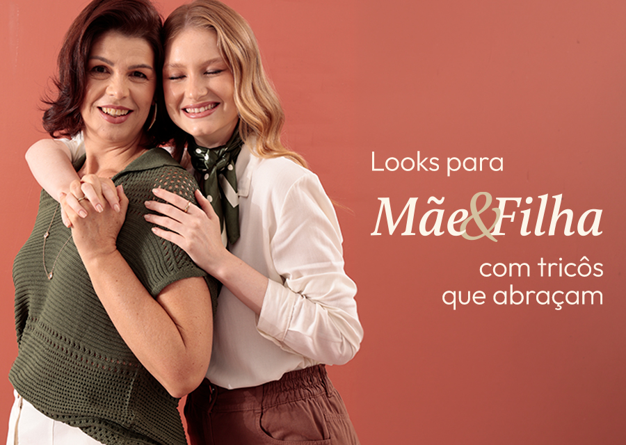 Looks para Mãe e Filha com charme em tricôs